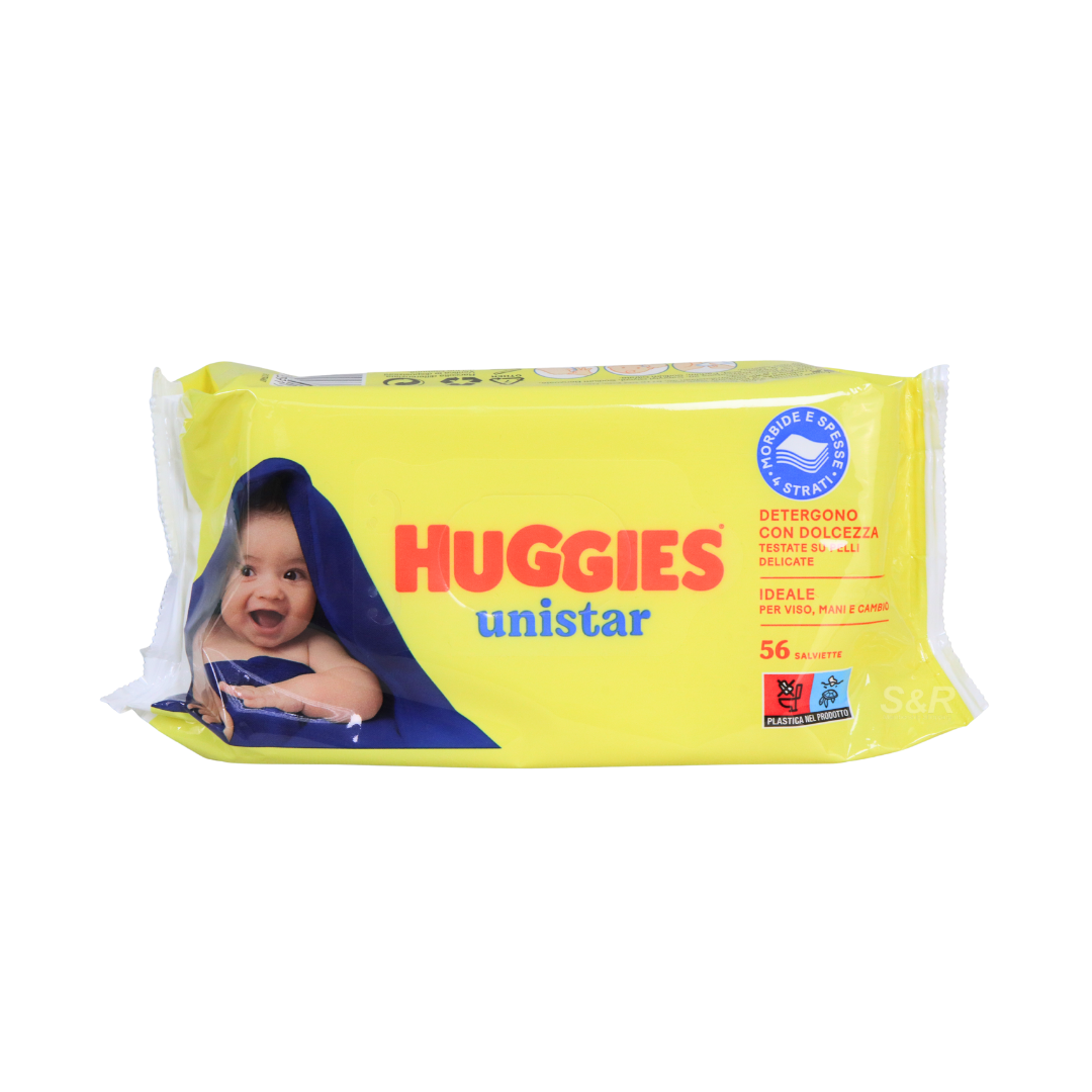 Huggies Unistar Baby Wipes 56 sheets